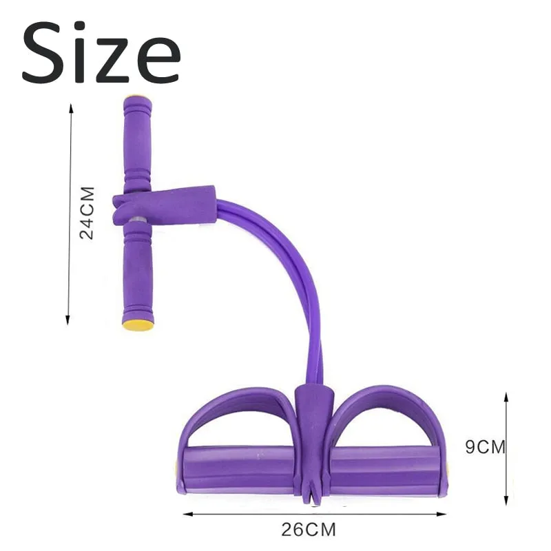 Fitness Resistance Bands 4 Resistance Elastic Pull Ropes