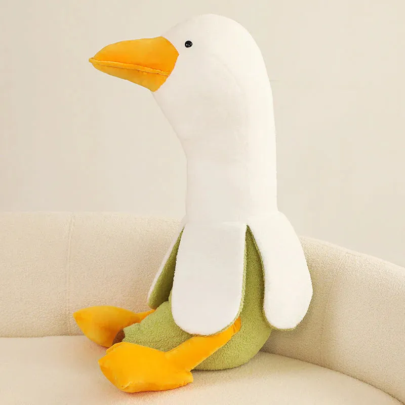Fluffy Kawaii Banana Duck Stuffed Animals Plushie