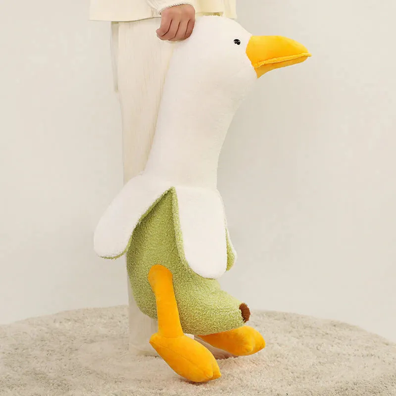 Fluffy Kawaii Banana Duck Stuffed Animals Plushie