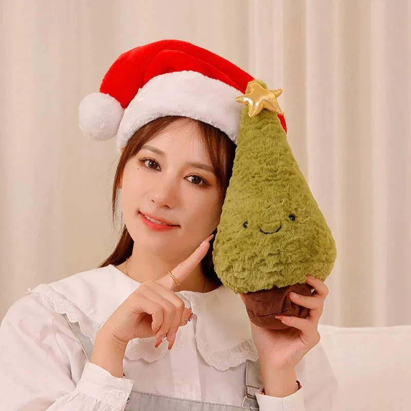 Fluffy Kawaii Christmas Tree & Reindeer Plushie
