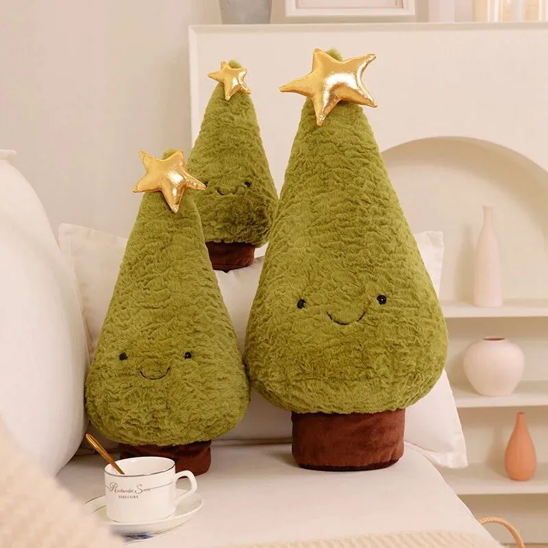 Fluffy Kawaii Christmas Tree & Reindeer Plushie