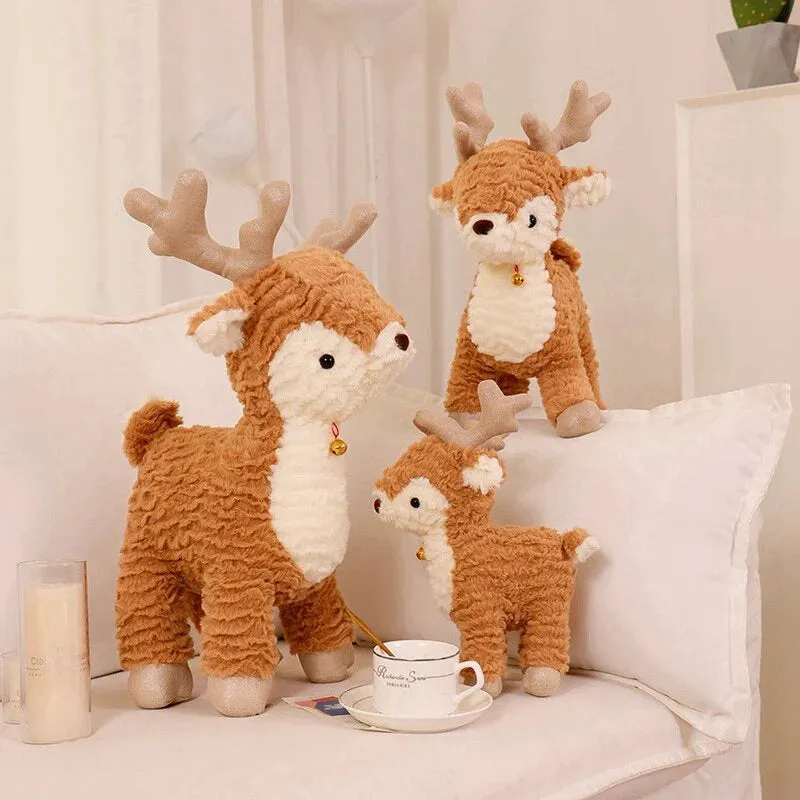 Fluffy Kawaii Christmas Tree & Reindeer Plushie