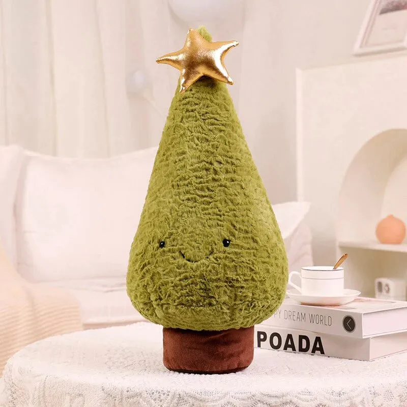 Fluffy Kawaii Christmas Tree & Reindeer Plushie