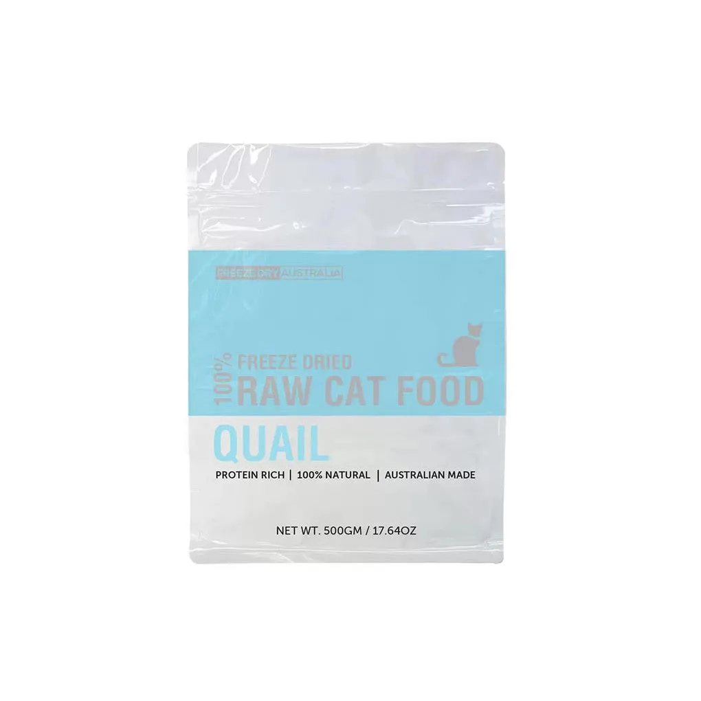 Freeze Dry Australia Freeze Dried Natural Raw Cat Food Quail 25g