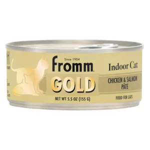 Fromm Indoor Gold Chicken Salmon Pate Canned Cat Food 5.5oz
