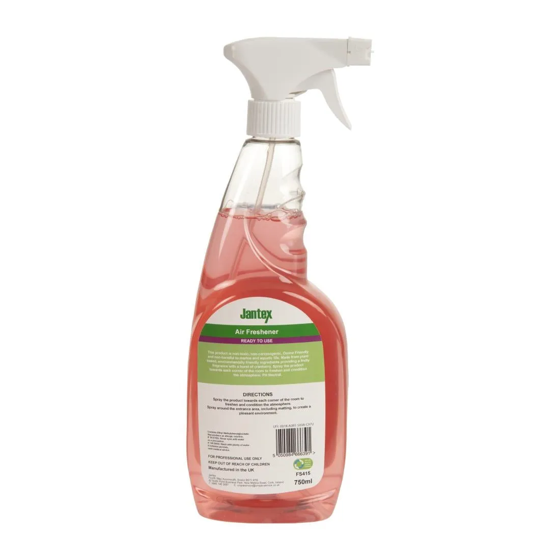 FS415 Jantex Green Air Freshener Cranberry Ready To Use 750ml