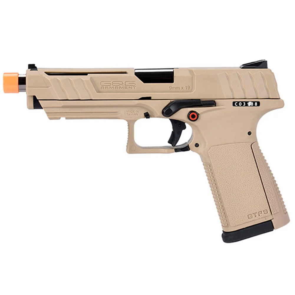 G&G GTP9 Gas Blowback Airsoft Pistol w/ Hard Shell Case