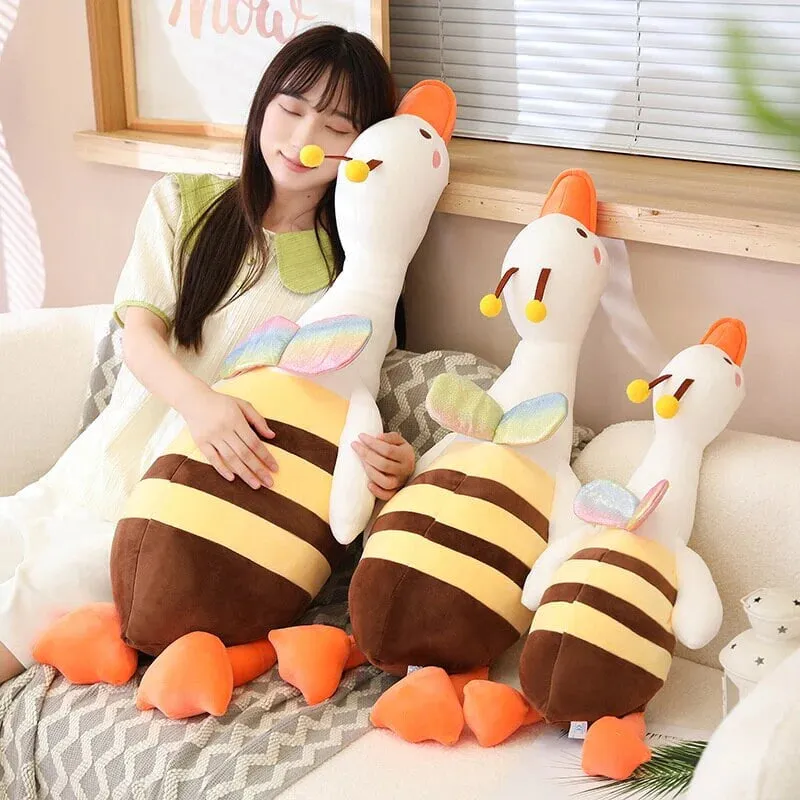 Half Bee Half Swan Stuffed Animals Kawaii Plushies