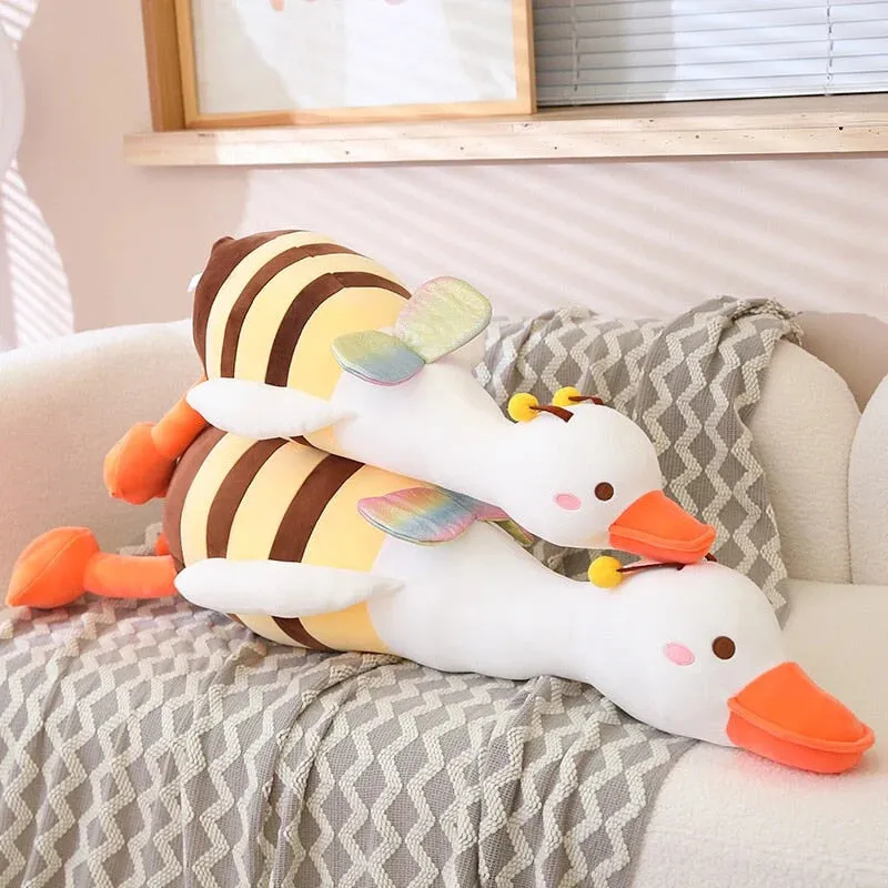 Half Bee Half Swan Stuffed Animals Kawaii Plushies