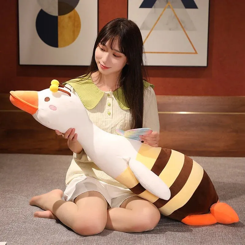 Half Bee Half Swan Stuffed Animals Kawaii Plushies