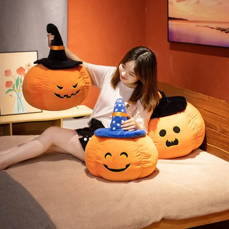 Halloween Kawaii Pumpkin Black Hat Plushies Collection
