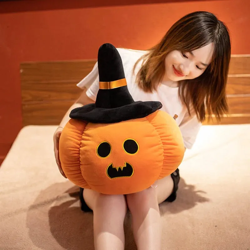Halloween Kawaii Pumpkin Black Hat Plushies Collection