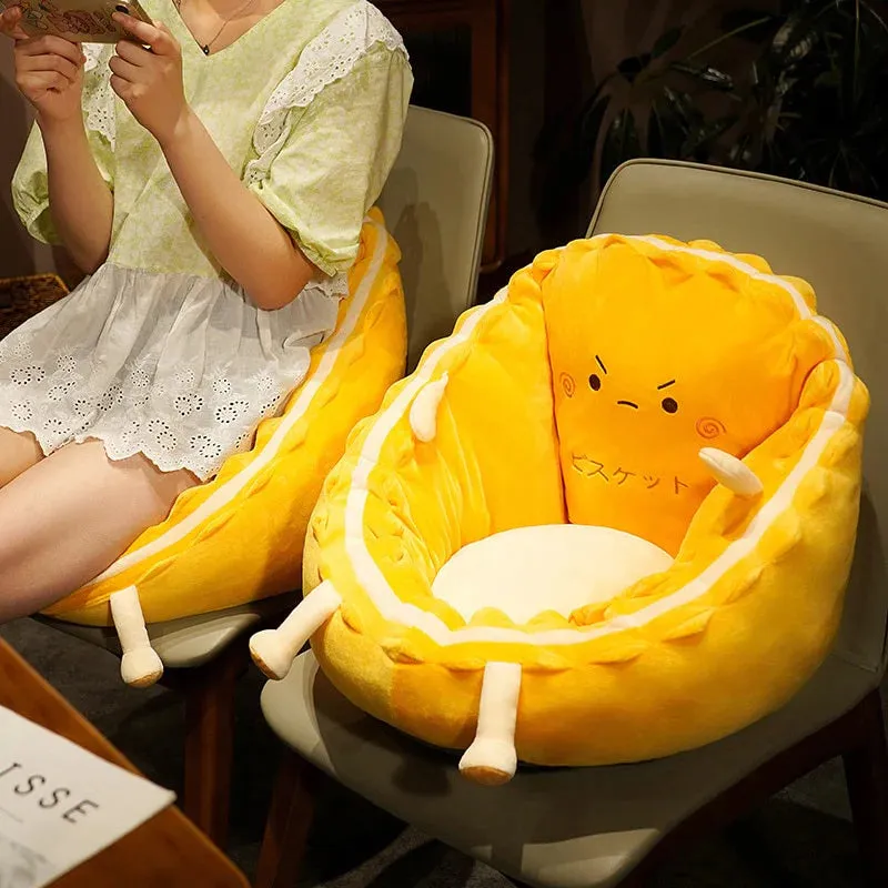 Happy and Angry Kawaii Chair Cushion Stuffed Toy Plushies