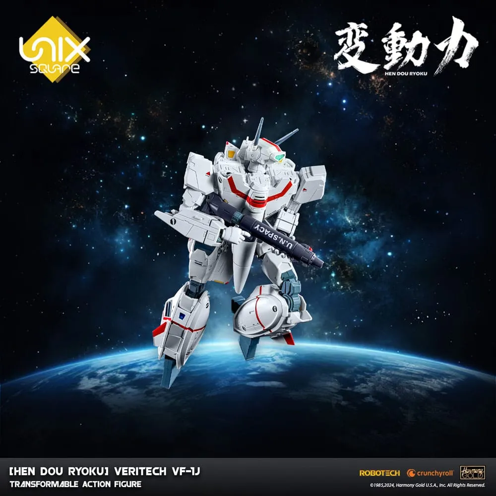 Hen Dou Ryoku Veritech Diecast Action Figure VF-1J 21 cm