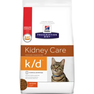 Hills Prescription Diet K/D Chicken Dry Cat Food