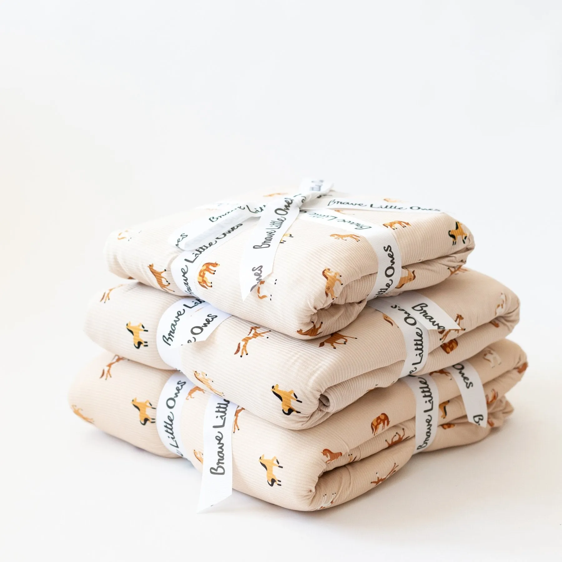 Horses Small Ribbed Adult Blanket