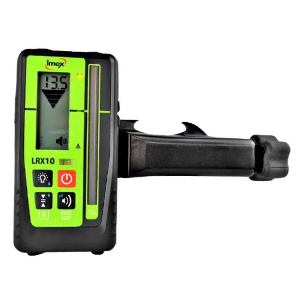 Imex 012-I77R 3.7V 9.0Ah Red Beam Cordless Rotating Laser & LRX10 Receiver Kit