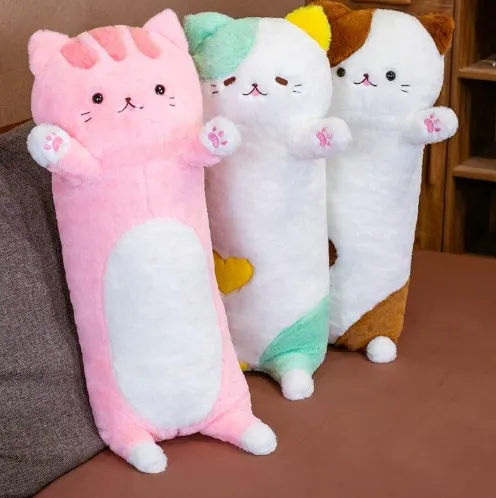 Kawaii Fluffy Neko Cat Snuggle Buddies Plushies