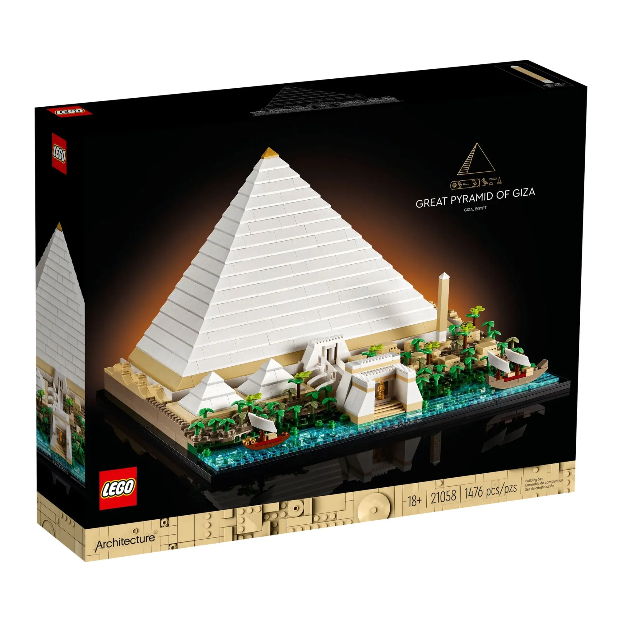 LEGO Architecture Great Pyramid of Giza, 21058, Ages 18 , 1476 Pieces