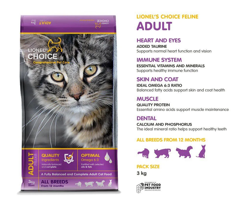 Lionel's Choice Adult Cat 3Kg