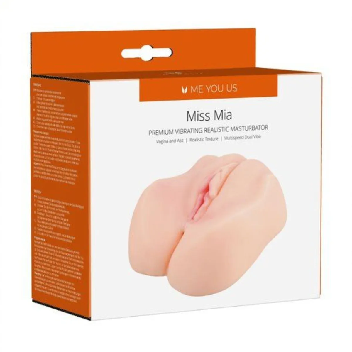Me You Us Miss Mia Premium Vibrating Realistic Masturbator Pink