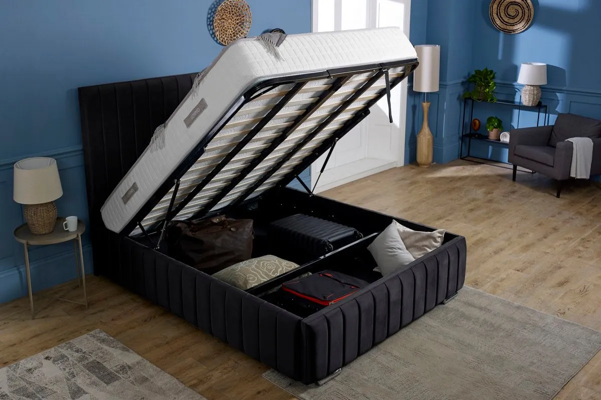 Milan Upholstered Ottoman Bed