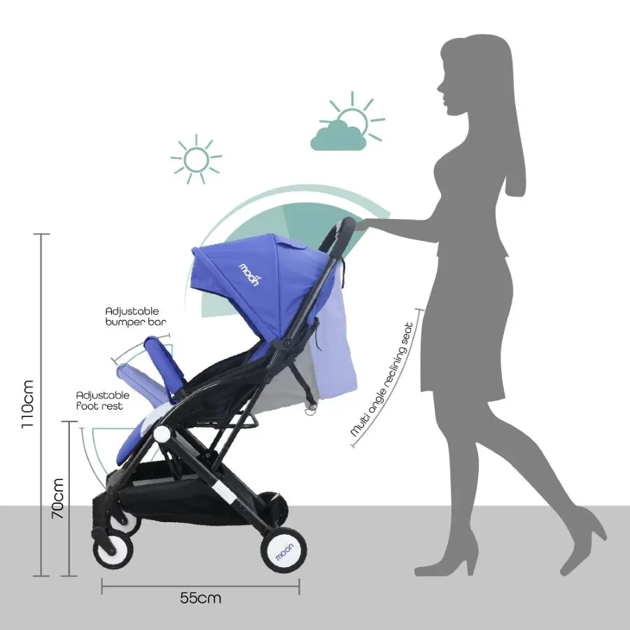 Moon Travel Lite Cabin Stroller (Royal Blue)