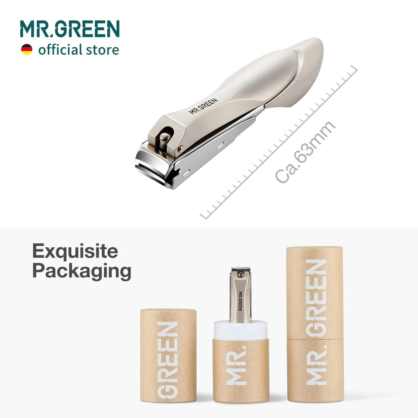MR.GREEN: Baby Safety Nail Clippers - Made from Medical Grade Stainless Steel with Built-in Nail File