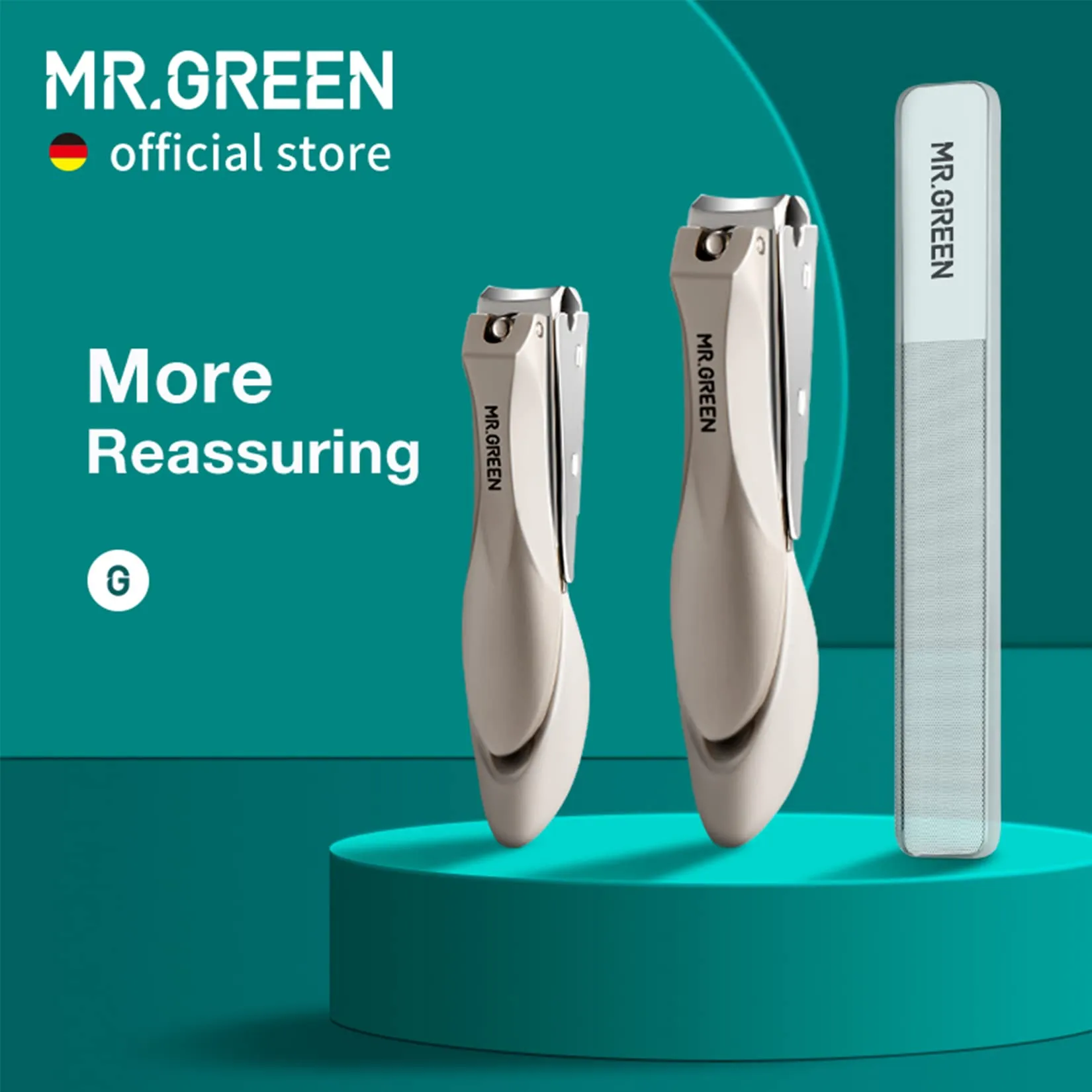 MR.GREEN: Baby Safety Nail Clippers - Made from Medical Grade Stainless Steel with Built-in Nail File