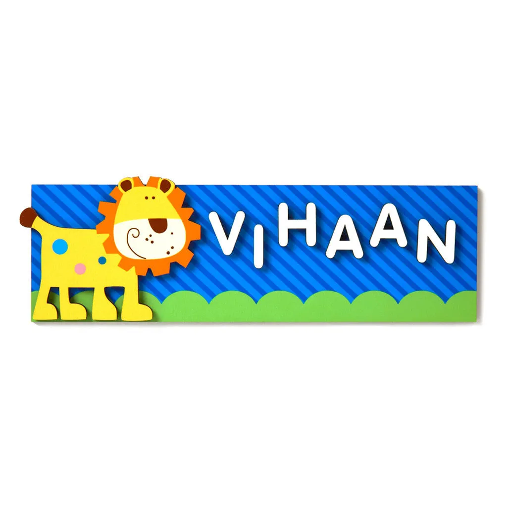 Name Plaque <br> Lion
