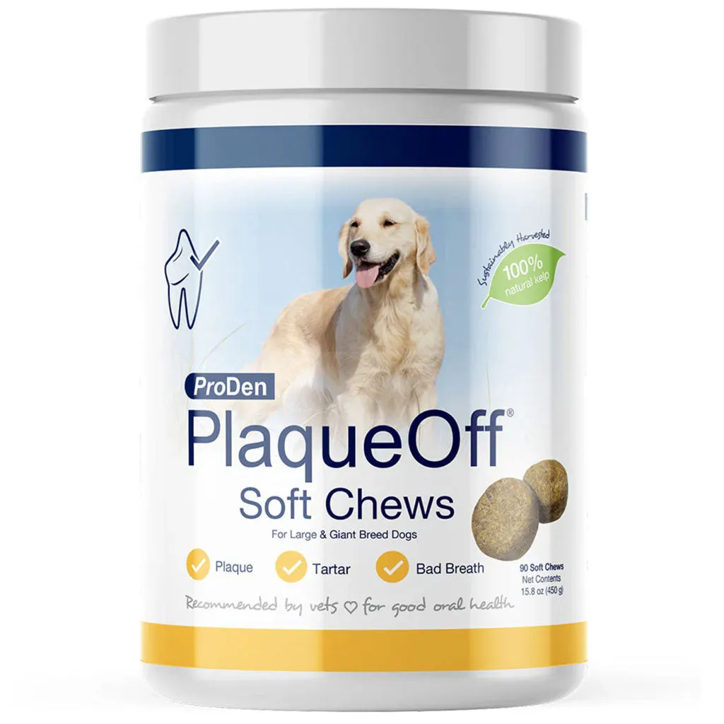 NaturVet Proden PlaqueOff Soft Chews for Large & Giant Breed Dogs