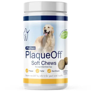 NaturVet Proden PlaqueOff Soft Chews for Large & Giant Breed Dogs