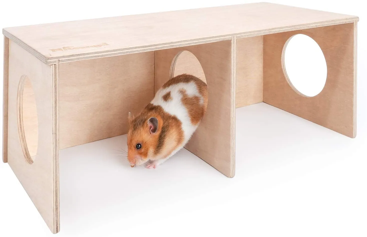 Niteangel Hamster Secret Peep Shed 2-Chamber Hideout & Tunnel Exploring Toys