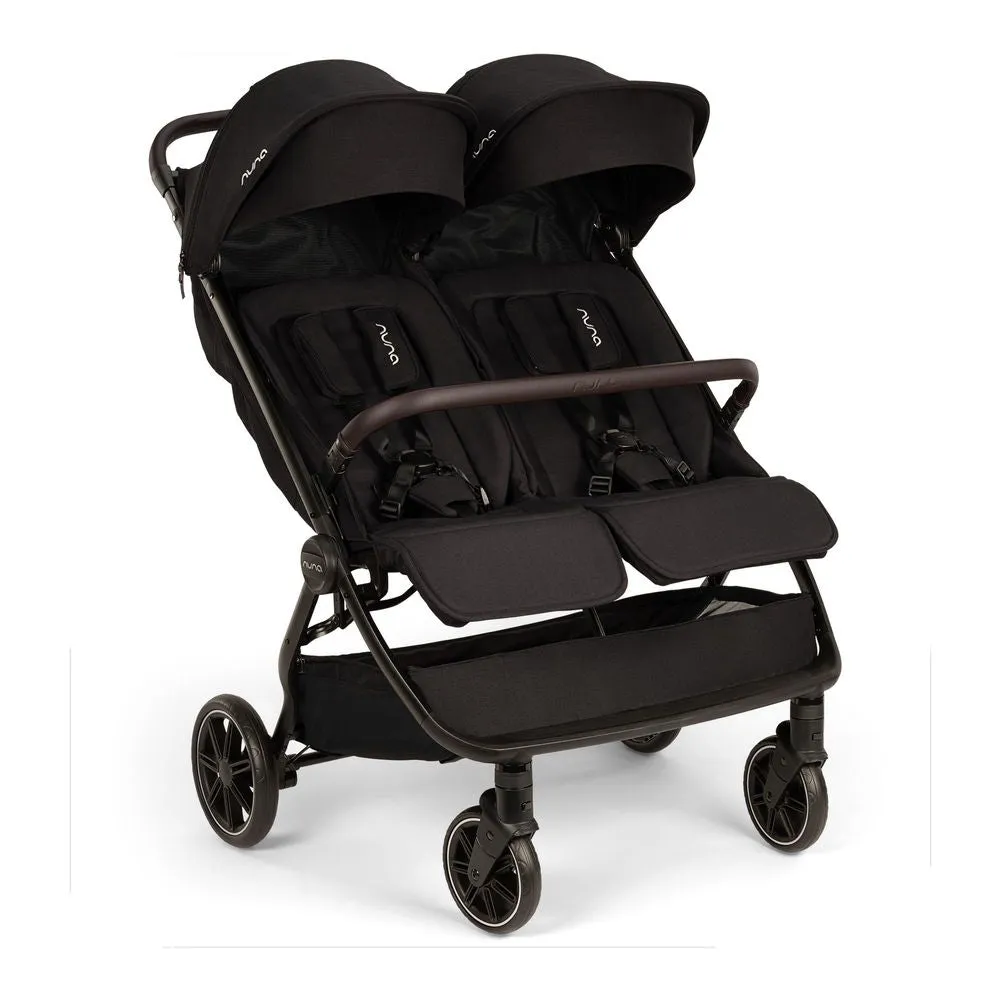NUNA TRVL dubl Double Stroller - Caviar