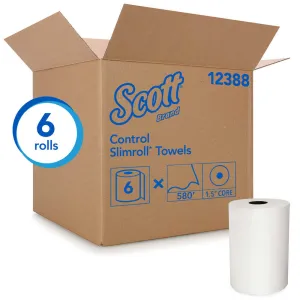 Paper Towel Scott Slimroll Roll 8 Inch X 580 Foot, Case of 6