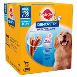 PEDIGREE DentaStix Daily Dental Chews Large Dog 105 Sticks