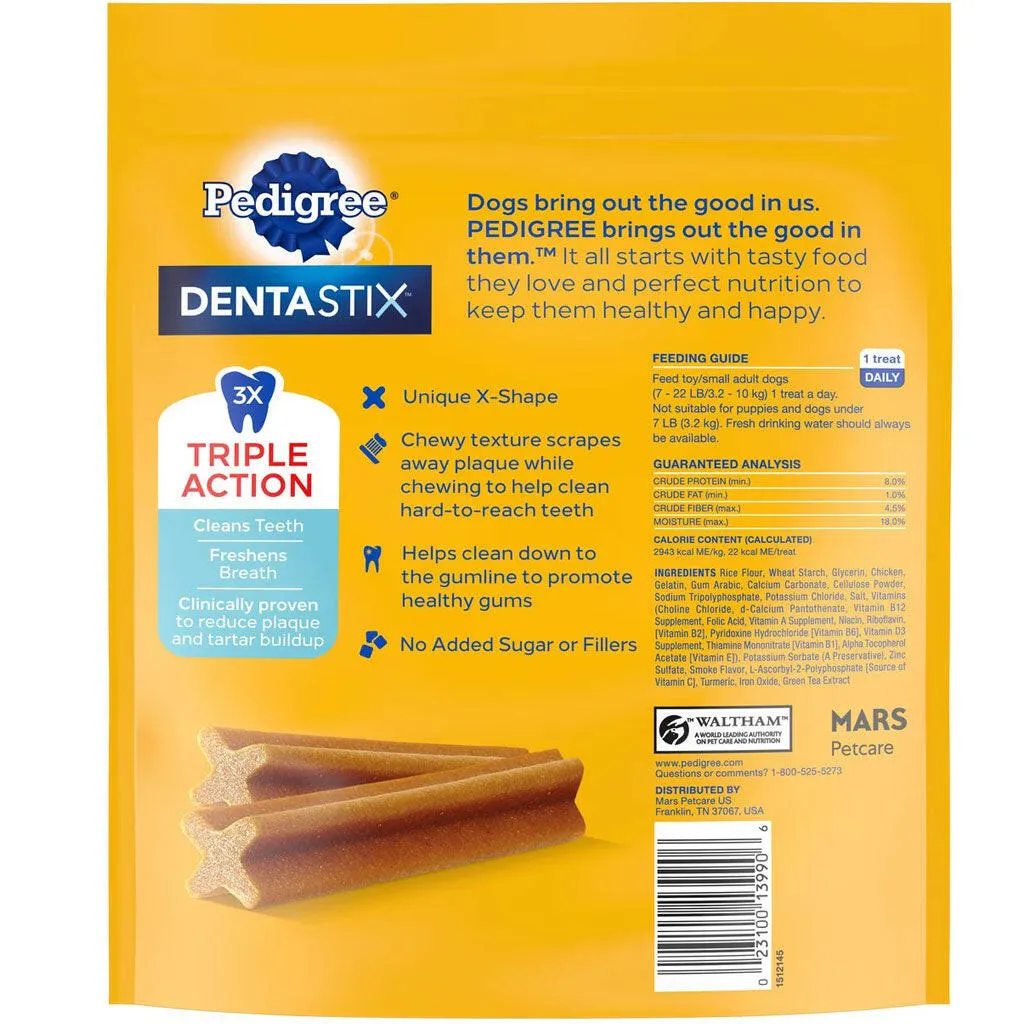 Pedigree Dentastix Mini Original Chicken Flavor Dental Dog Treats, 58 Count