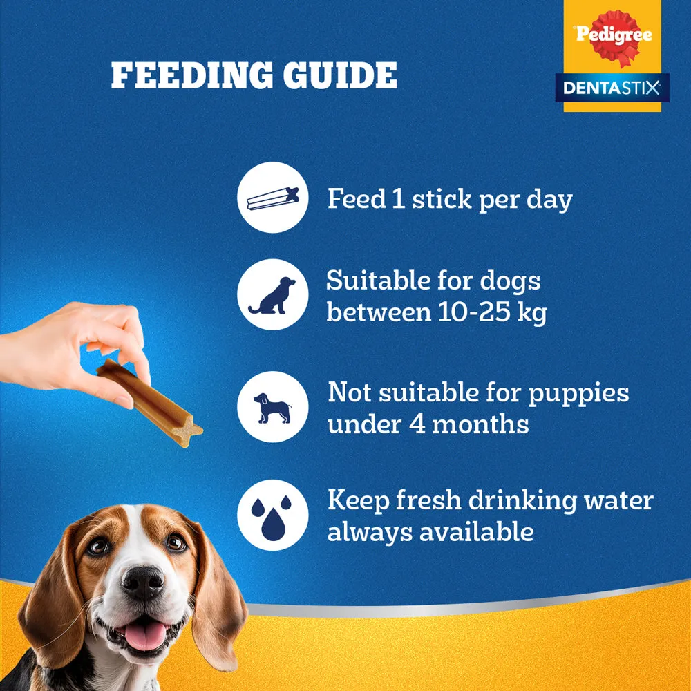 Pedigree Dentastix Oral Care for Adult (Medium Breed of 10 to 25 kg) Dog Treats (Limited Shelf Life))