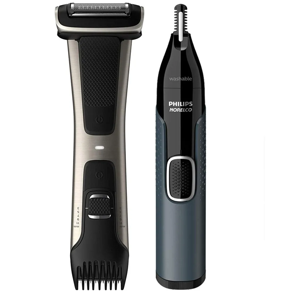 Philips Norelco BG7030/49 Bodygroom Series 7000 Trimmer and Shaver   Philips Norelco Nose Trimmer 3000