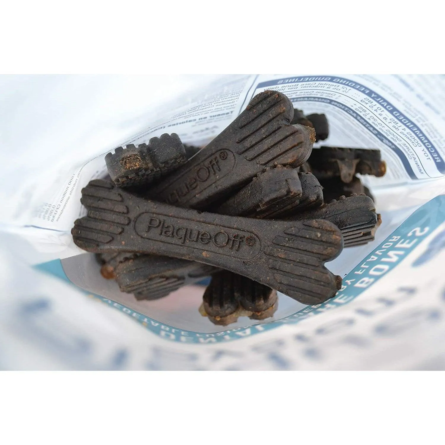 Plaque Off System Dental Vegetable & Blueberry Bones Mini