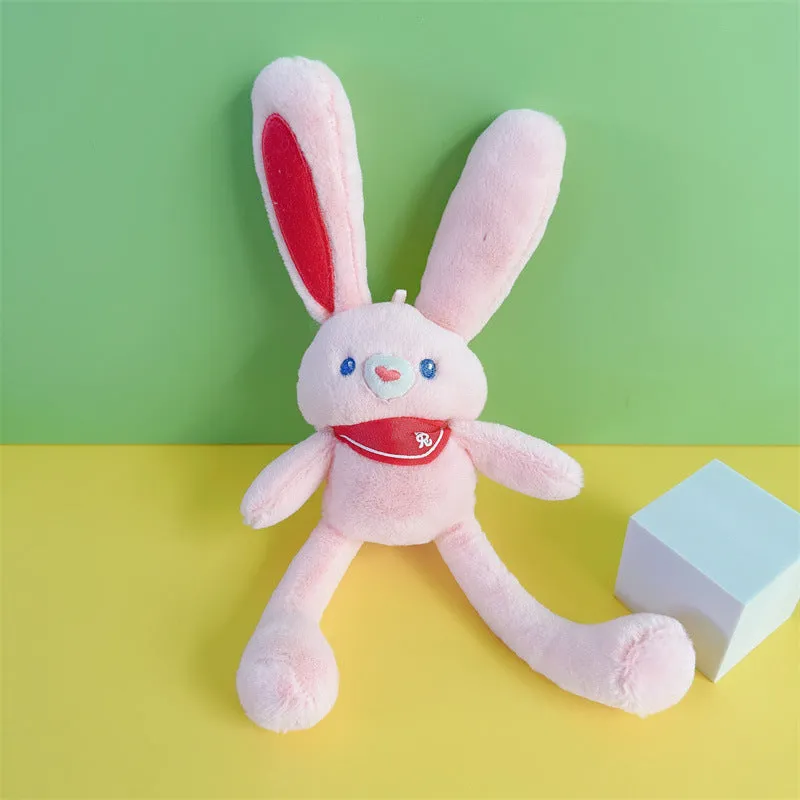 Pulling Ears Wonderland: Your Playful Rabbit Keychain Plush Toy