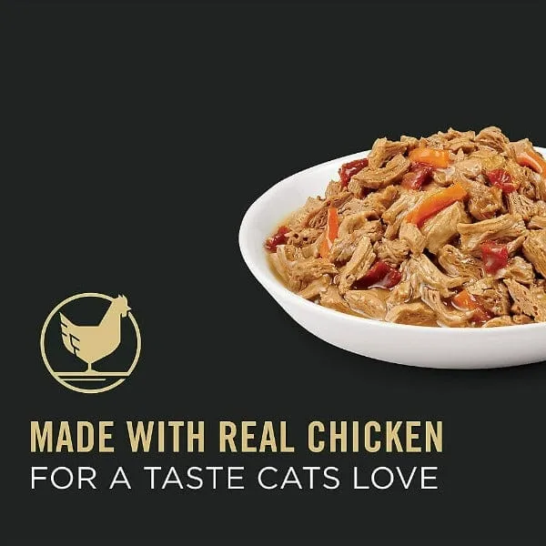Purina Pro Plan Complete Essentials White Meat Chicken & Vegetables Entrée in Gravy Canned Cat Food, 85g