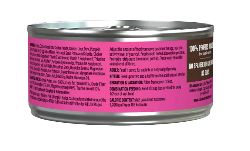 RAWZ Digestive Support Chicken, Pork, & Pumpkin Wet Cat Food