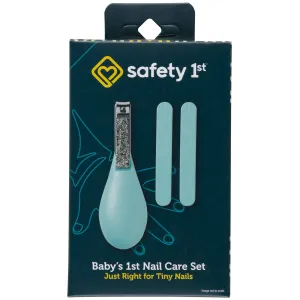 Safety 1ˢᵗ Baby's 1ˢᵗ Nail Care Clipper Emery Board Set, Sea Stone Aqua, Infant