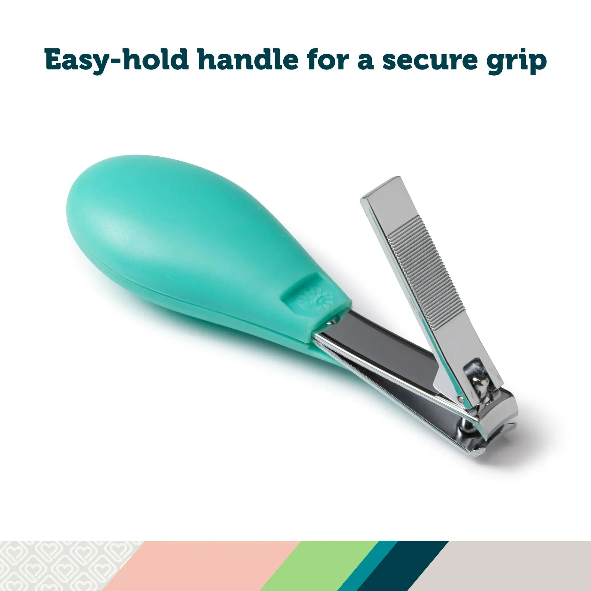 Safety 1ˢᵗ Baby's 1ˢᵗ Nail Care Clipper Emery Board Set, Sea Stone Aqua, Infant