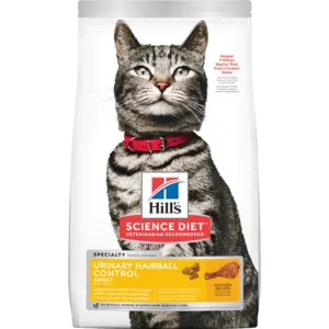 Science Diet Adult Urinary Hairball Control Chicken Recipe Dry Cat Food