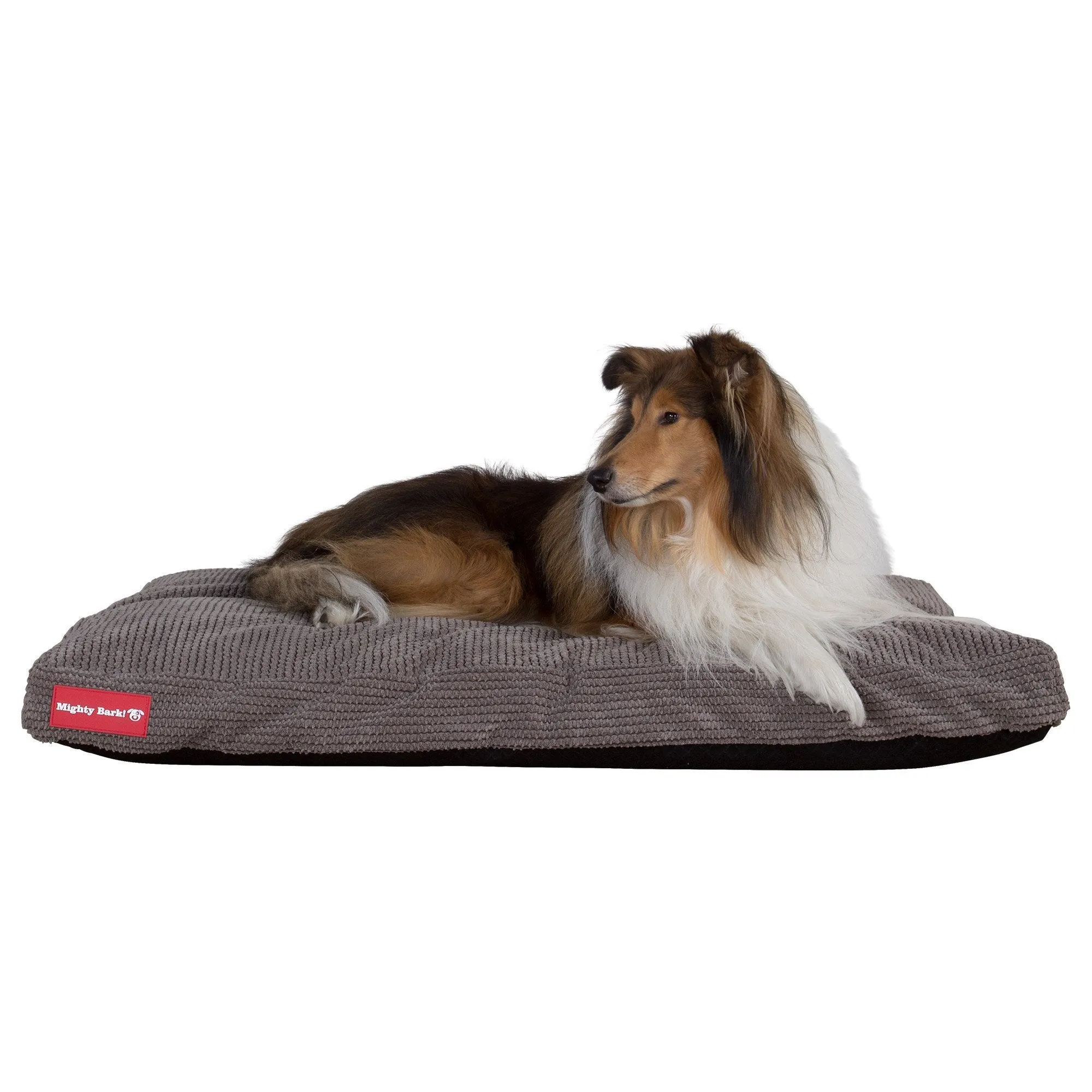 The Mattress - Orthopedic Classic Memory Foam Dog Bed - Pom Pom Charcoal Grey