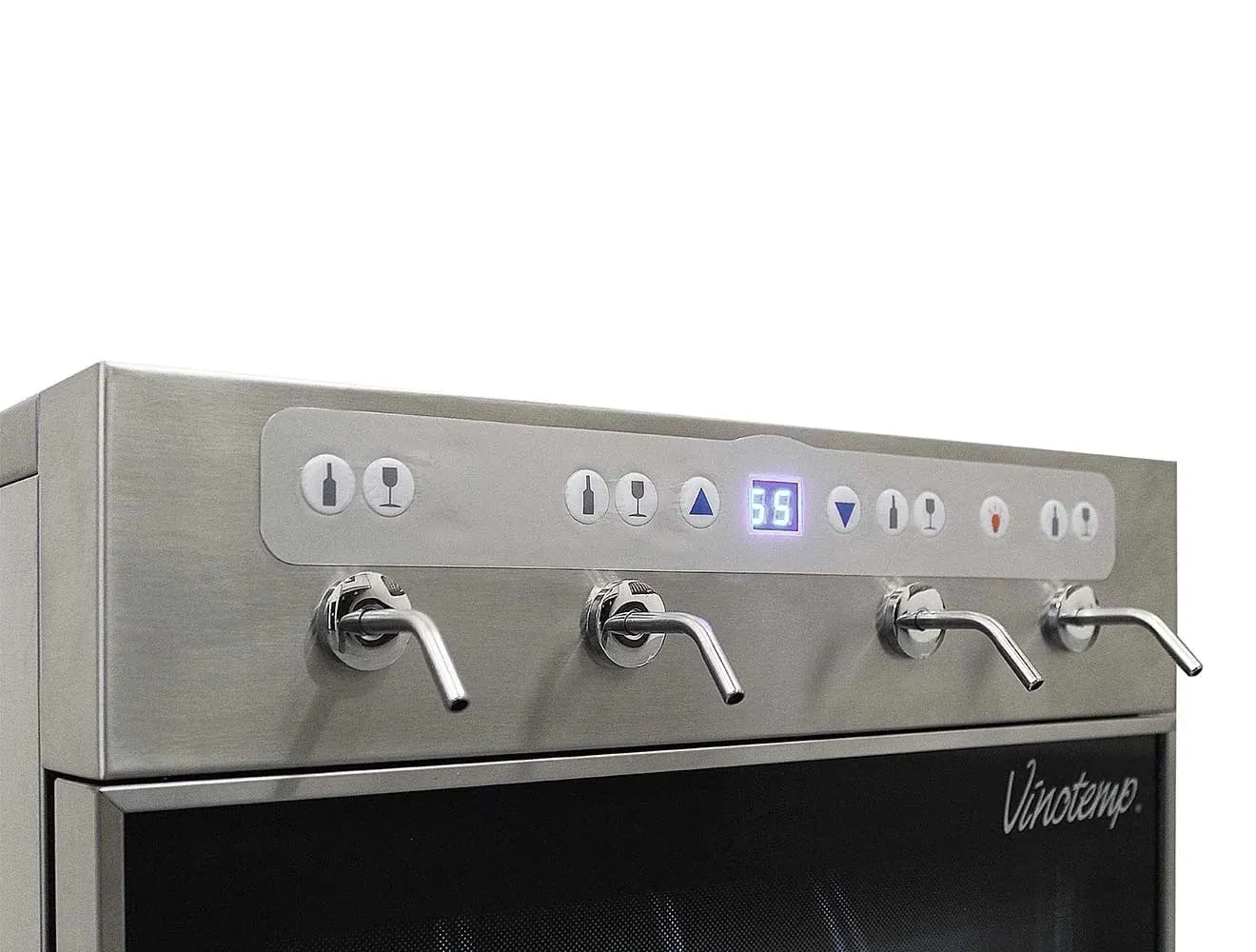 The Vinotemp WineSteward™ Four-Bottle Wine Dispenser with 2 Gas Cylinders (Stainless Steel)