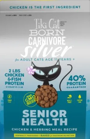 Tiki Cat Born Carnivore Silver Senior Health: Chicken & Herring Meal