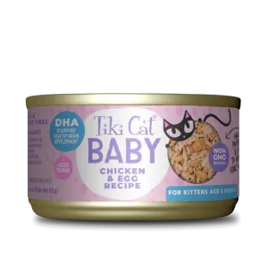 Tiki Cat Can Baby Kitten Whole Food Chicken & Egg